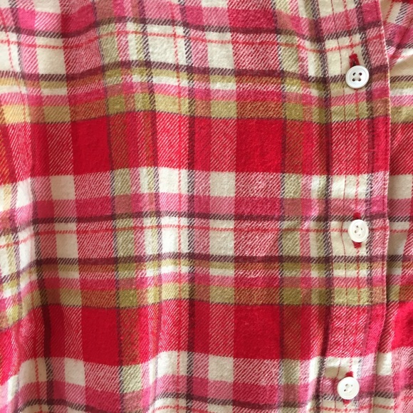 Lands End | Flannel Plaid Shirt | Petite Small - Picture 4 of 4